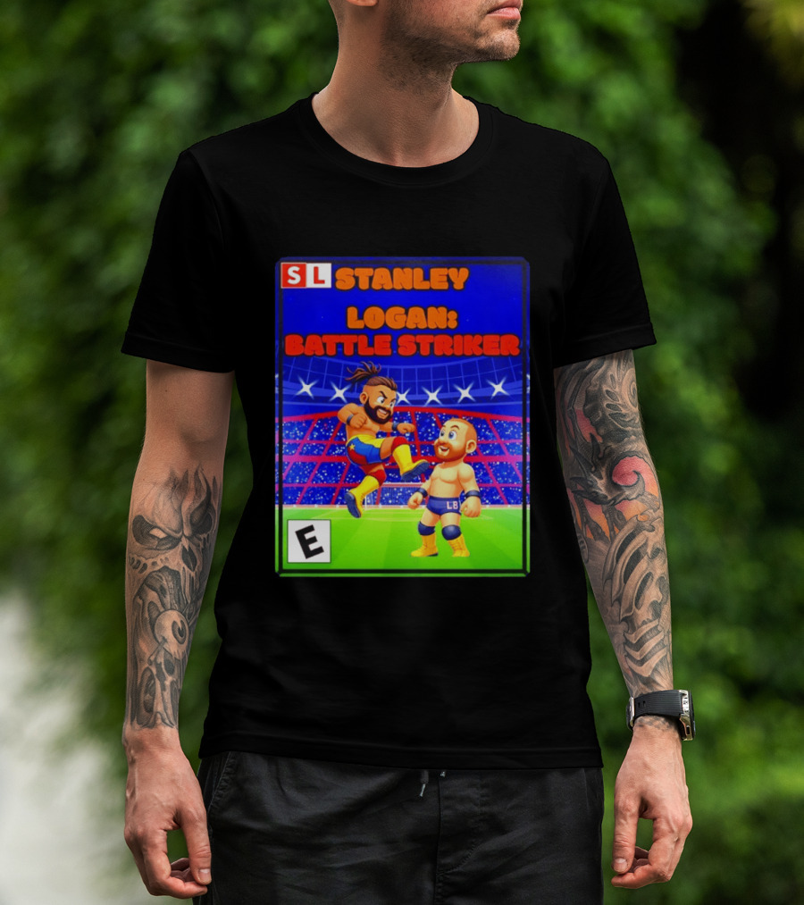 Stanley Logan Battle Striker Wrestling Game Cover T-Shirt