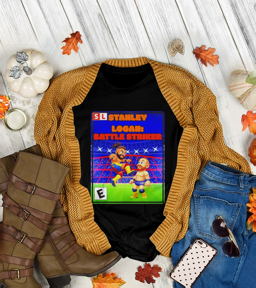 Stanley Logan Battle Striker Wrestling Game Cover T-Shirt