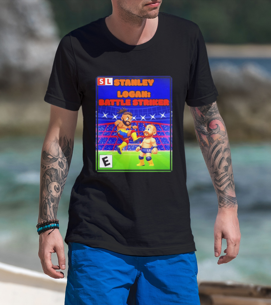 Stanley Logan Battle Striker Wrestling Game Cover T-Shirt