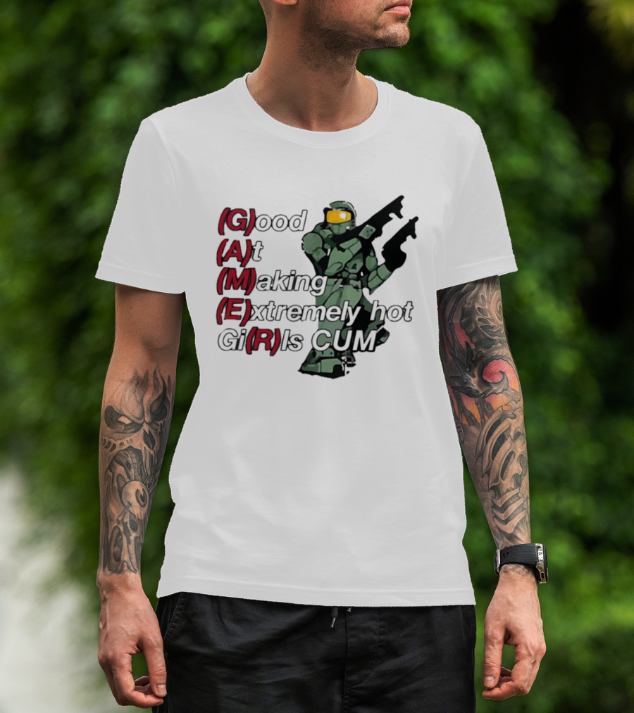 Good At Making Extremely Hot Girls Come Halo Gaming T-Shirt