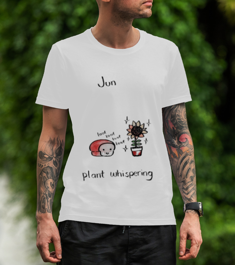 Jun Plant Whispering Bread Sunflower Loof Visual T-Shirt