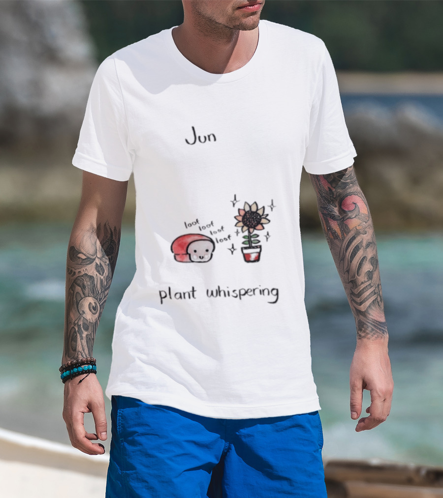 Jun Plant Whispering Bread Sunflower Loof Visual T-Shirt