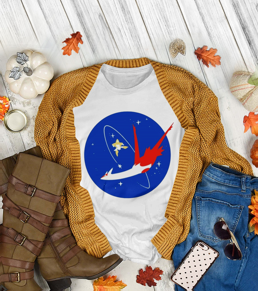 Latias Jirachi Cosmic Voyage In Space T-Shirt