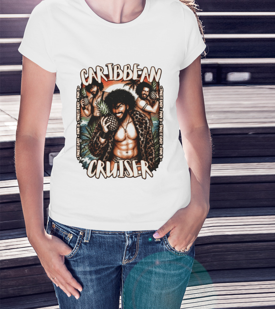 Caribbean Cruiser Papi D Take It Easy Pineapple T-Shirt