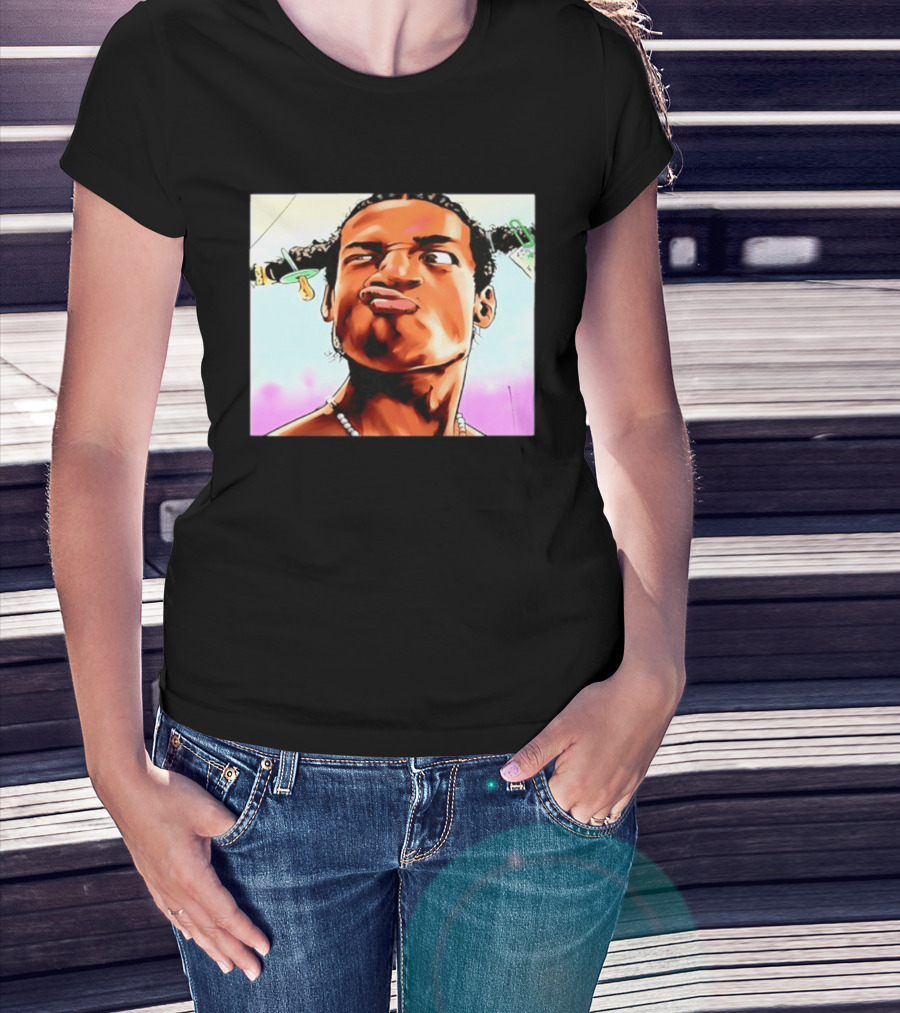 ASAP Rocky Hip Hop Rap Mob Pouty Face Meme T-Shirt
