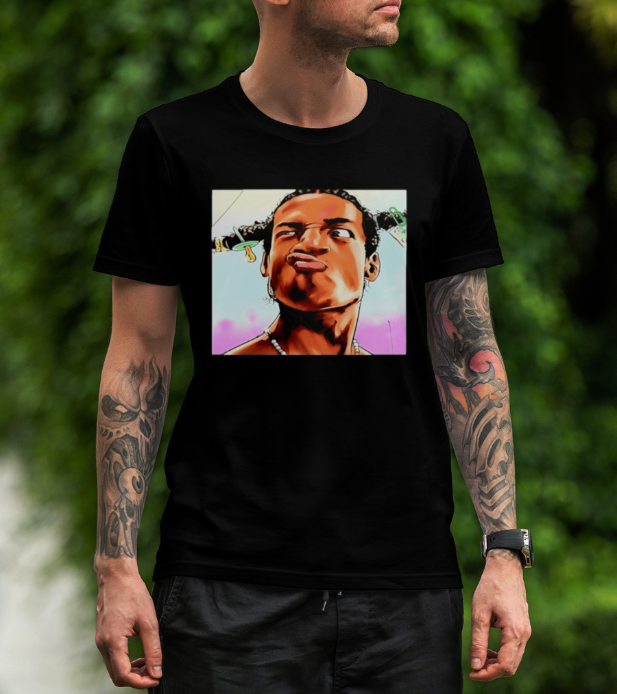 ASAP Rocky Hip Hop Rap Mob Pouty Face Meme T-Shirt
