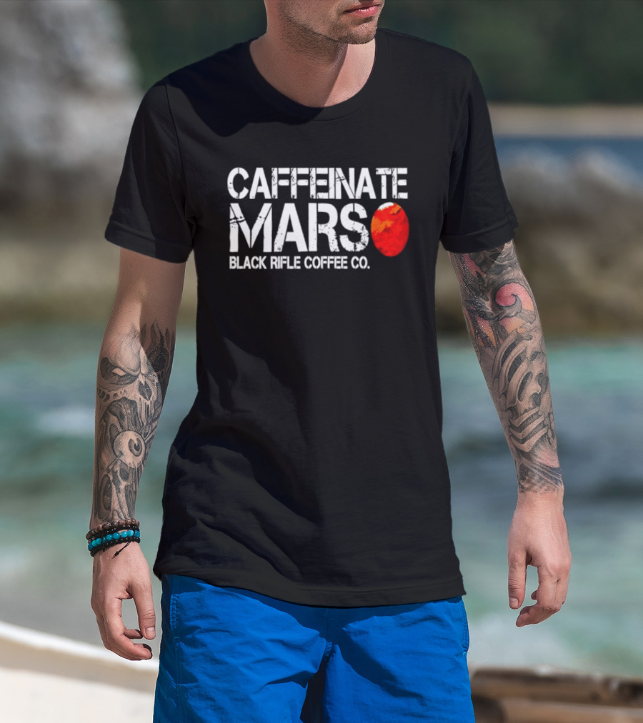 Caffeinate Mars Black Rifle Coffee Co Red Planet T-Shirt