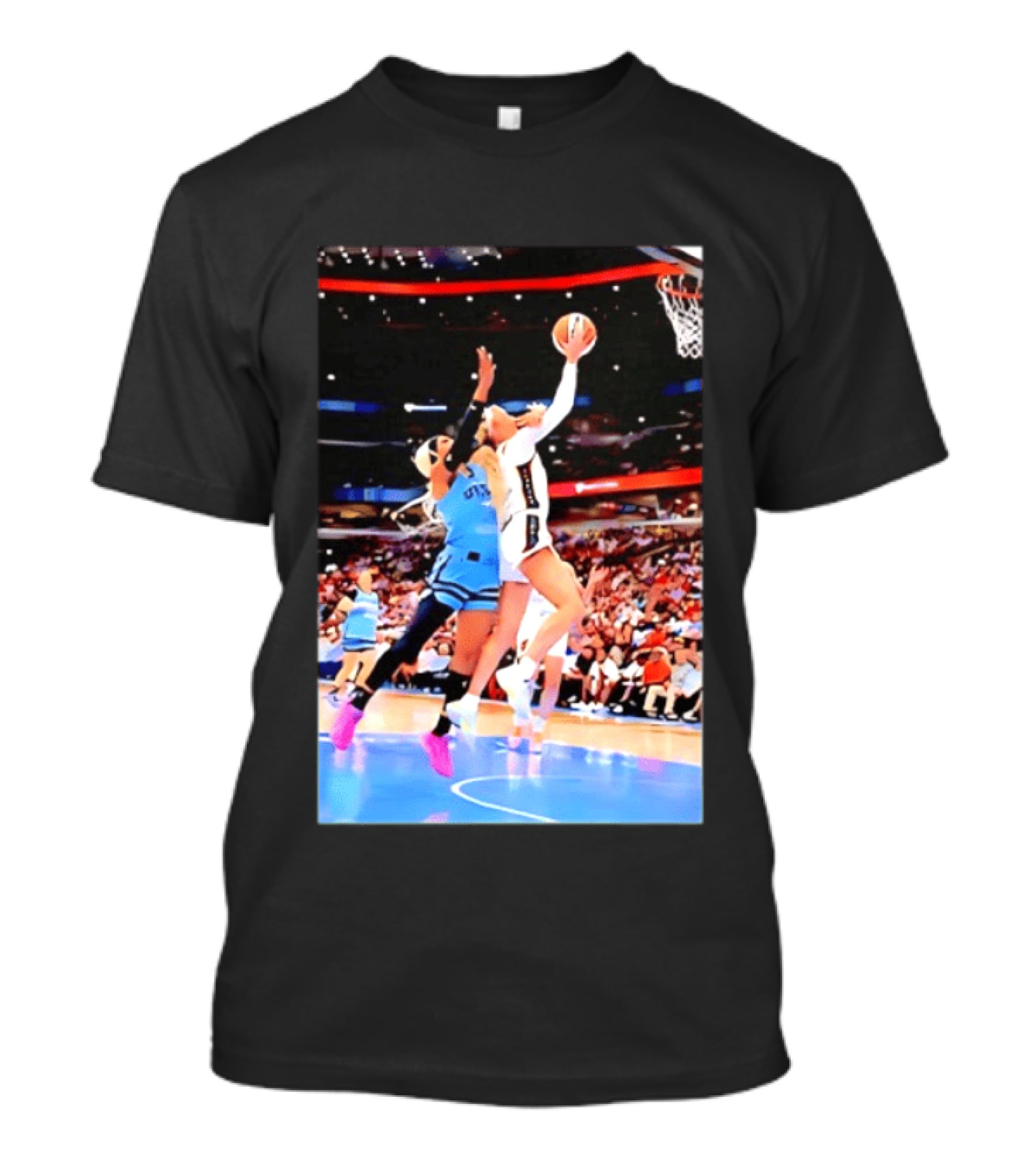 Caitlin Clark Indiana Fever Gameplay Action WNBA Basketball Competition T-Shirt