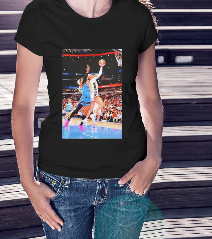 Caitlin Clark Indiana Fever Gameplay Action WNBA Basketball Competition T-Shirt
