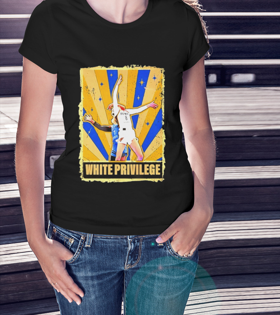 Caitlin Clark Indiana Fever WNBA White Privilege T-Shirt
