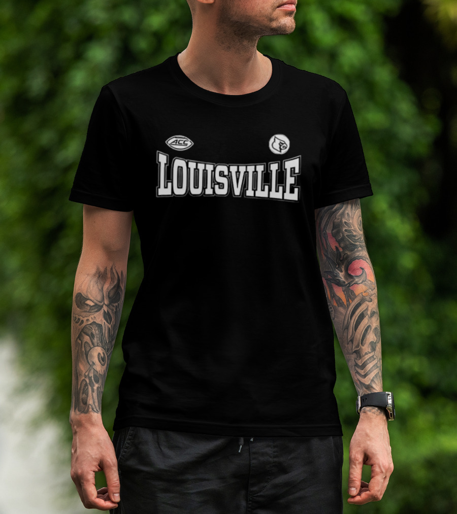 Louisville Cardinals 2026 For The Ville Football Two Sided T-Shirt