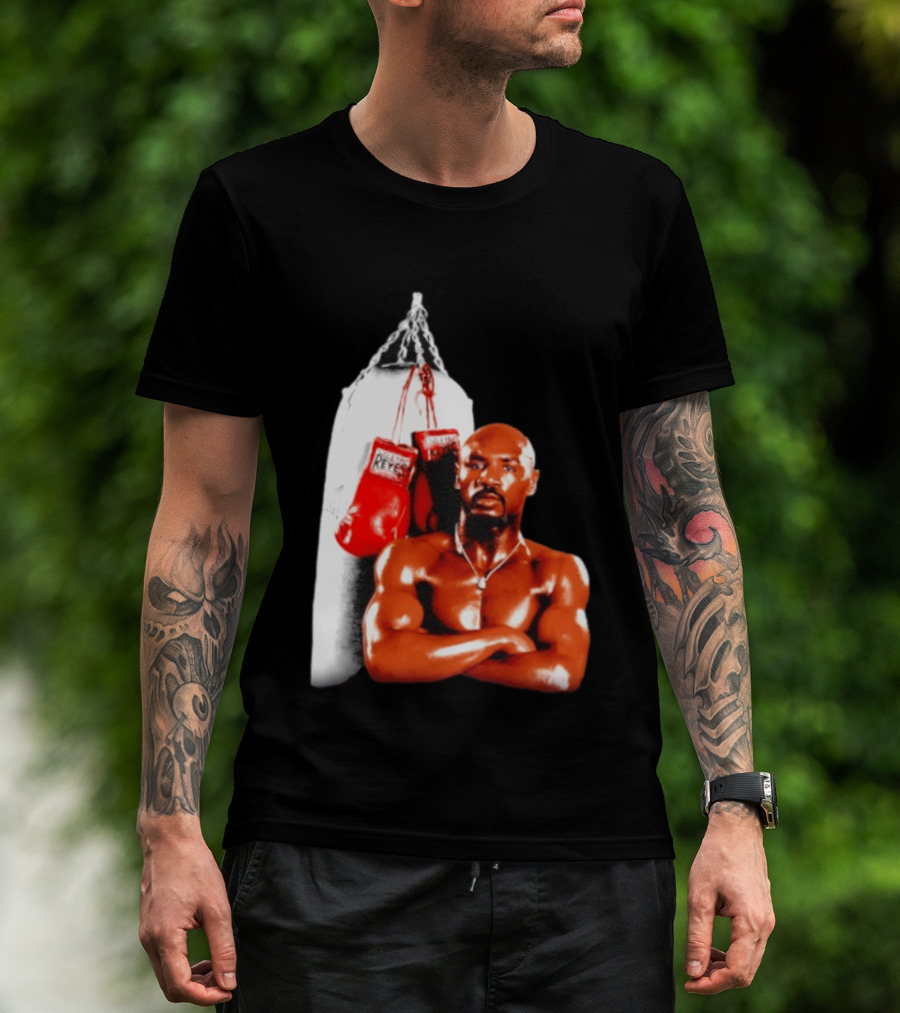 Marvelous Marvin Hagler With Cleto Reyes Boxing Gloves Iconic Champion T-Shirt