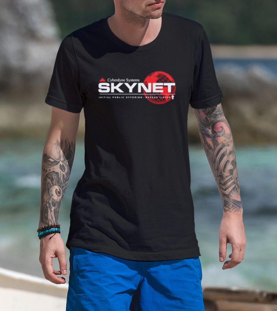 Cyberdyne Systems Skynet IPO Nasdaq Listed T-Shirt