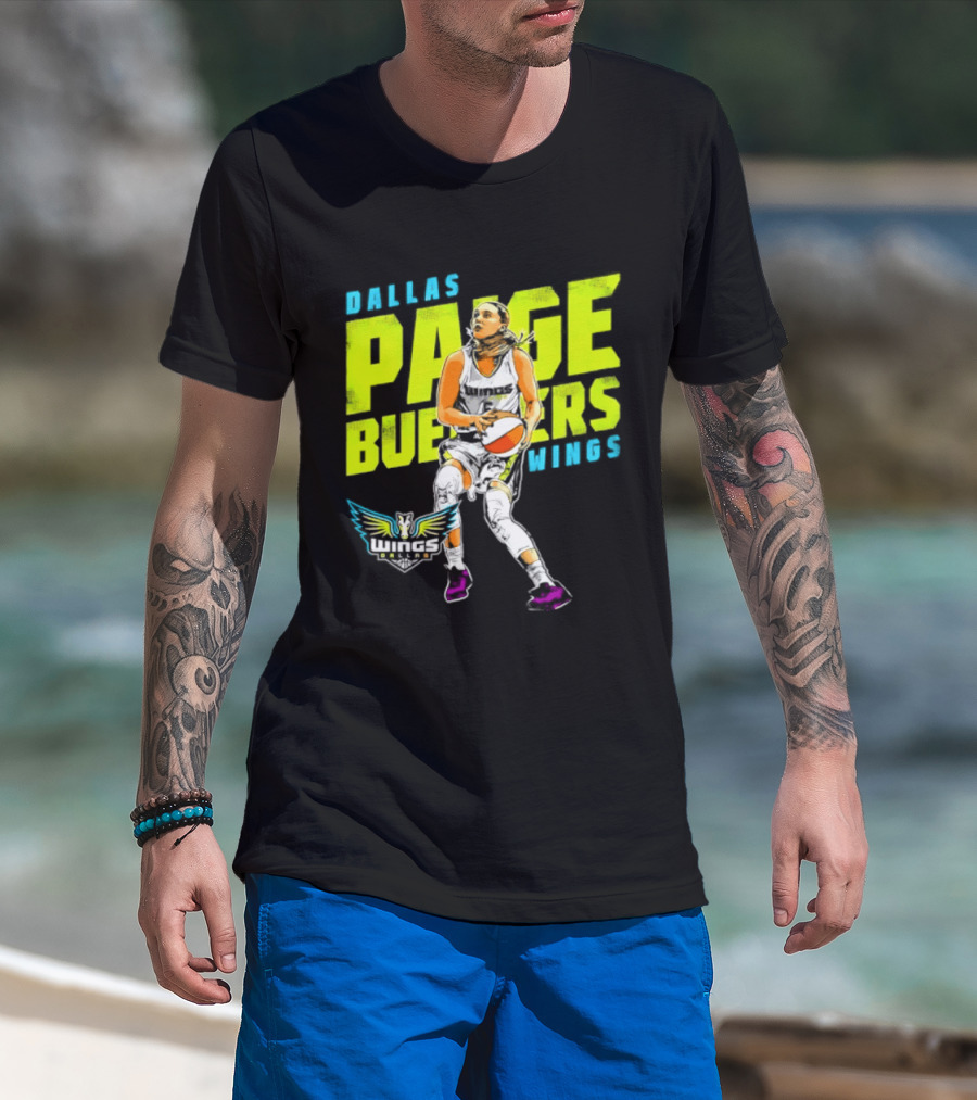 Dallas Wings Paige Bueckers WNBA Basketball Player T-Shirt