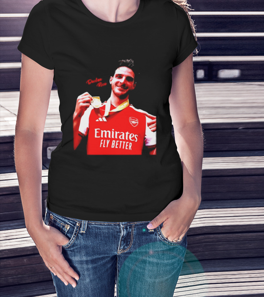 Declan Rice Arsenal Premier League Winner 2026 Emirates Fly Better T-Shirt