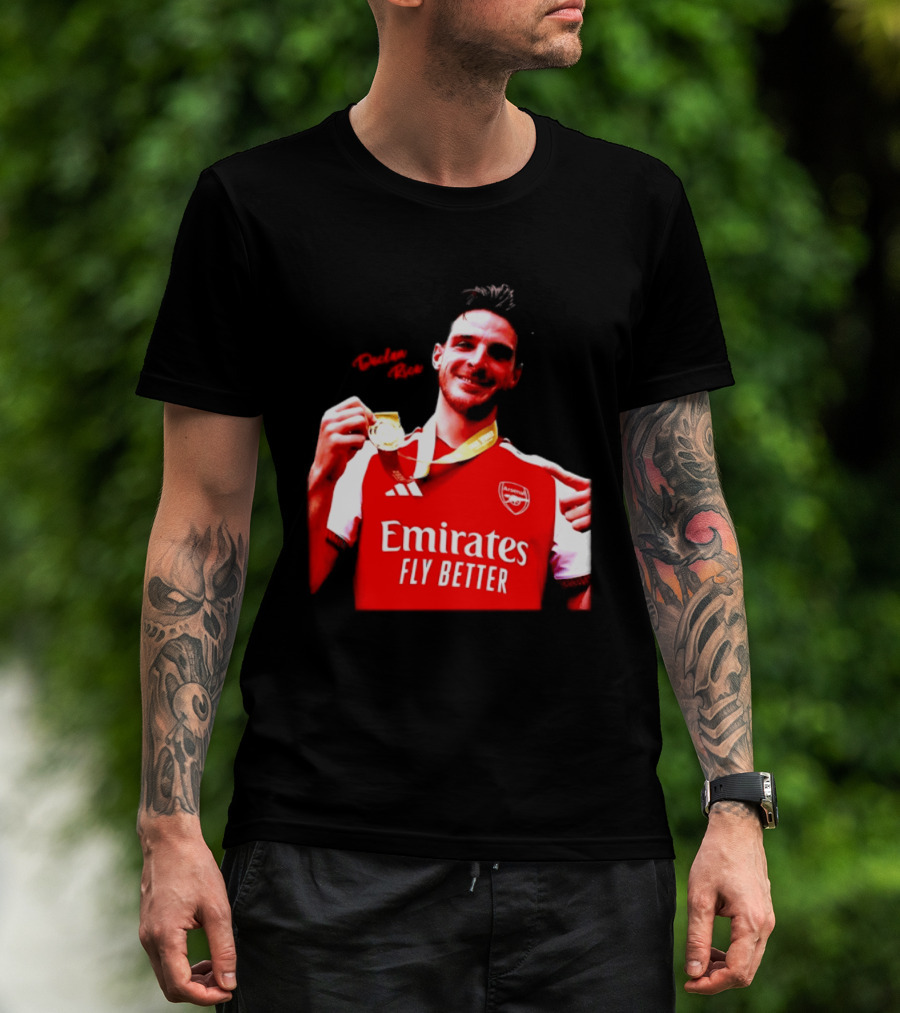 Declan Rice Arsenal Premier League Winner 2026 Emirates Fly Better T-Shirt
