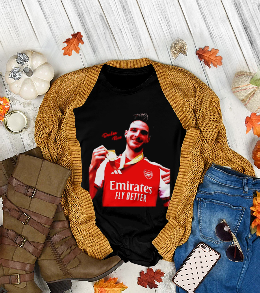Declan Rice Arsenal Premier League Winner 2026 Emirates Fly Better T-Shirt