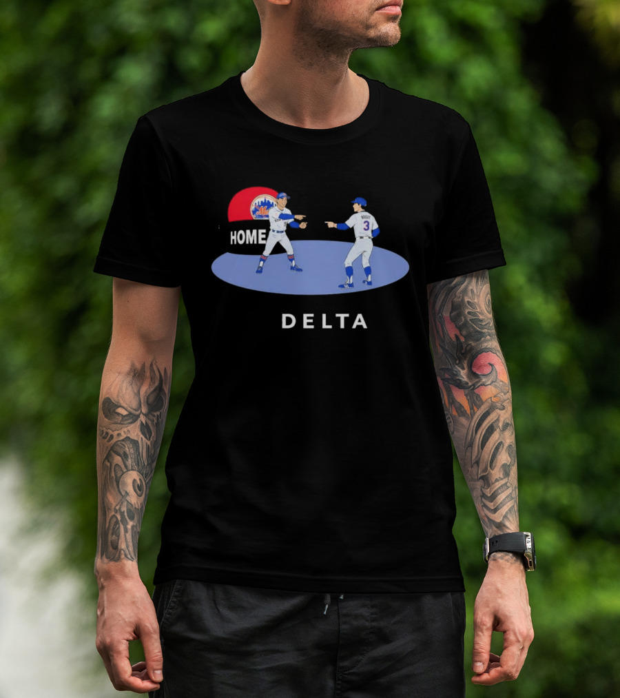 NY Mets Home Delta Carson Benge A.J. Ewing Spider Man Pointing Meme T-Shirt
