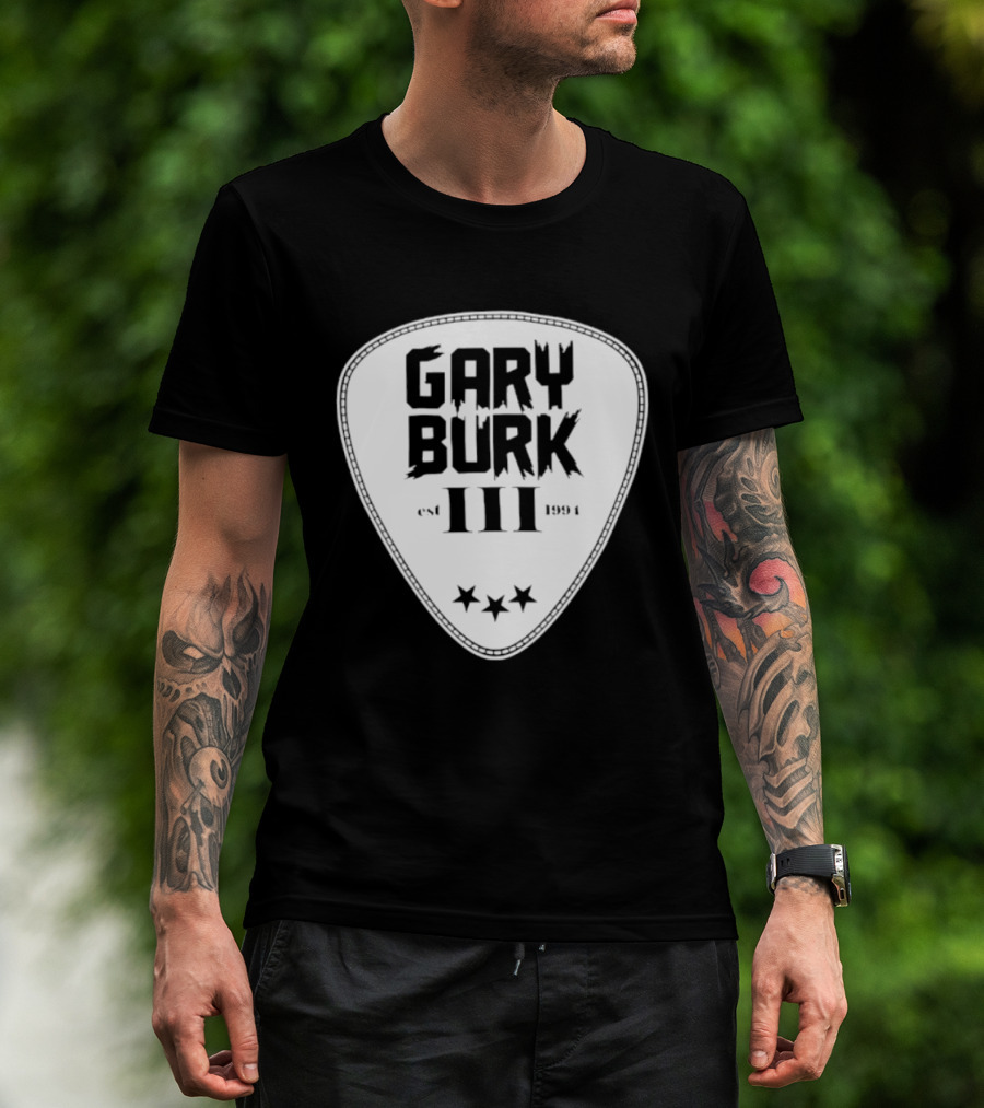 Gary Burk III Est 1994 Guitar Pick Musician Stars T-Shirt