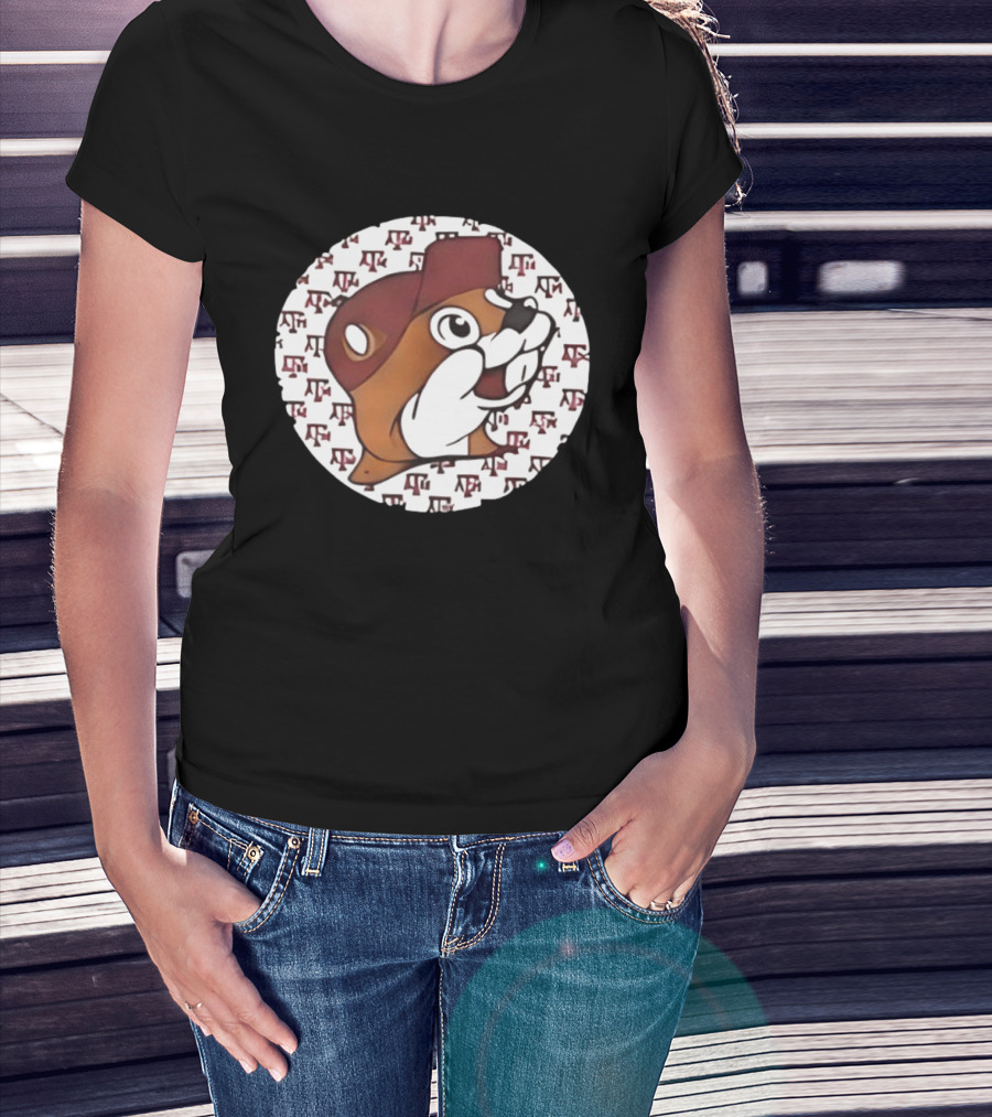 Texas A&M X Buc Ee's Unique TX Football Mashup Two Sided T-Shirt