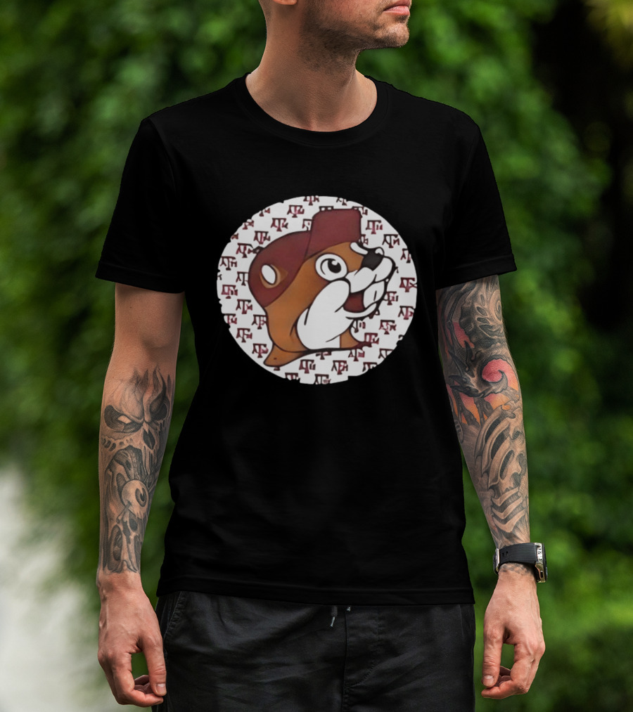 Texas A&M X Buc Ee's Unique TX Football Mashup Two Sided T-Shirt