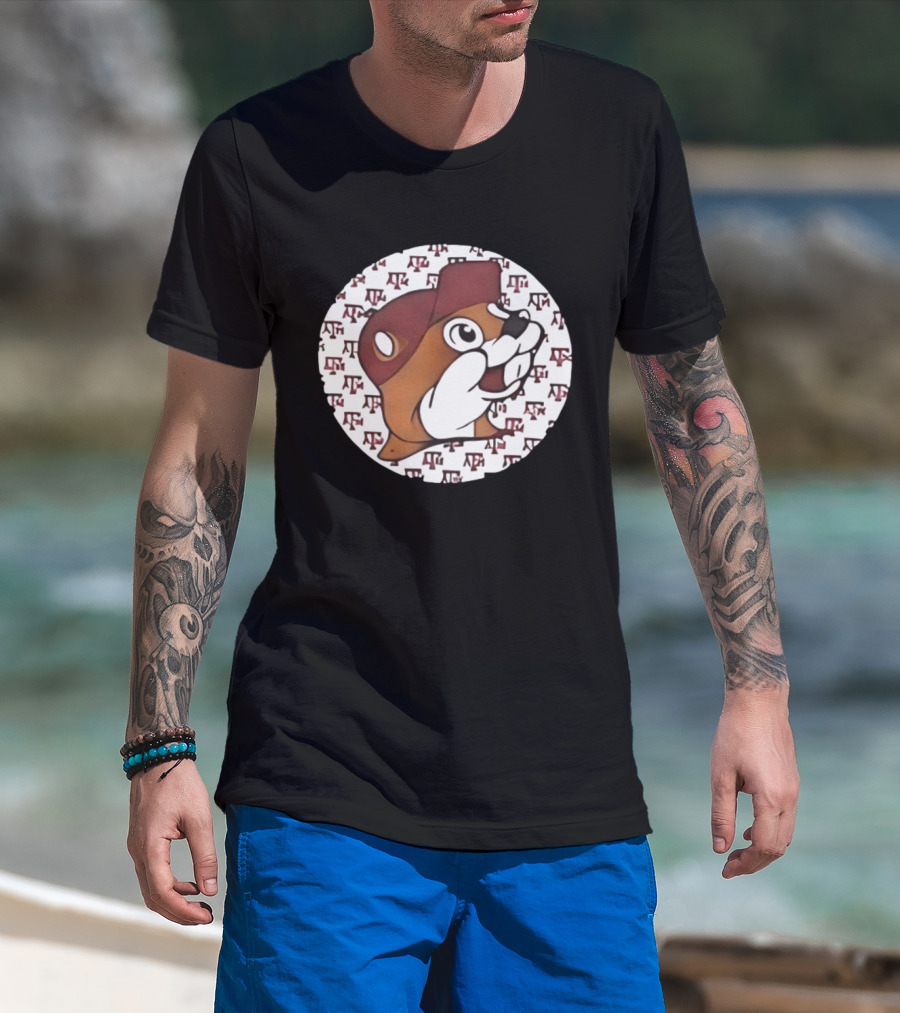 Texas A&M X Buc Ee's Unique TX Football Mashup Two Sided T-Shirt