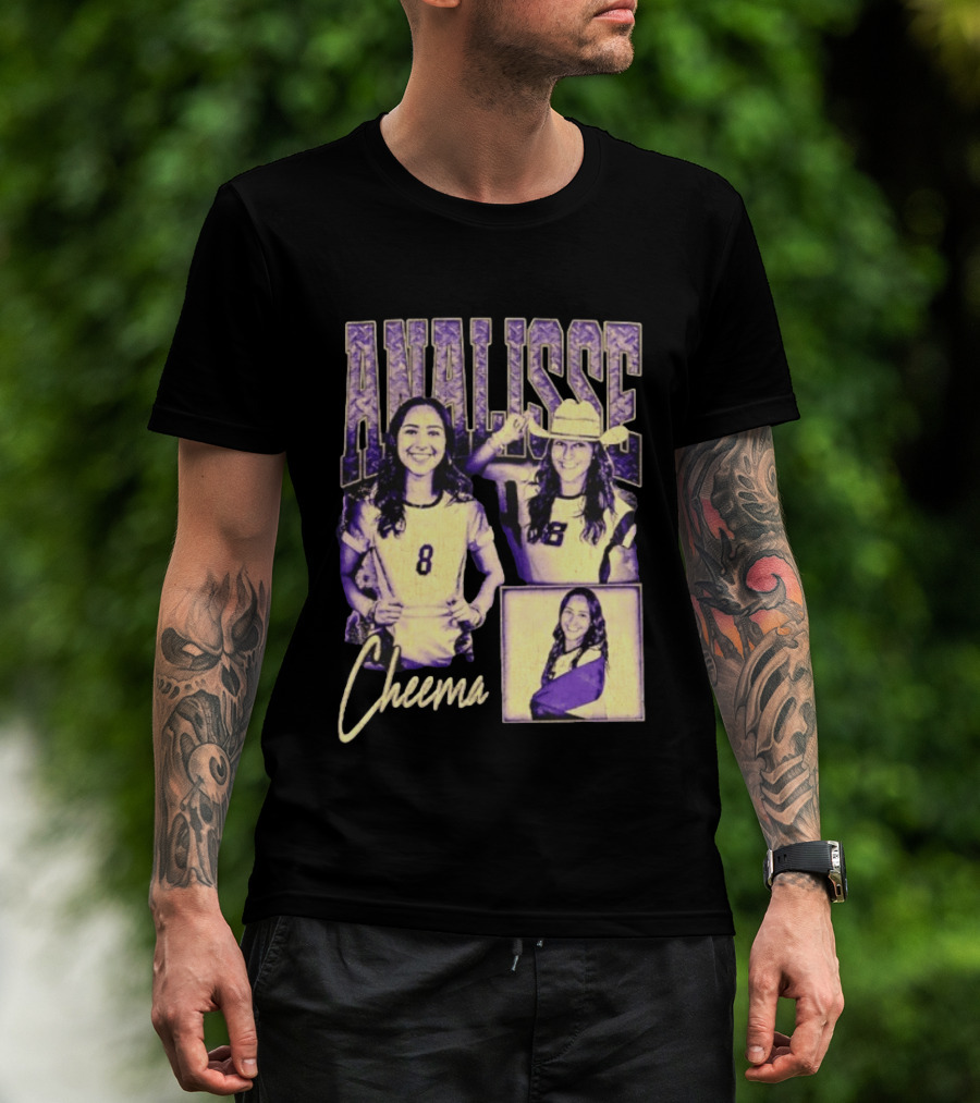 Analisse Cheema Number 8 Jersey Sports Athlete T-Shirt