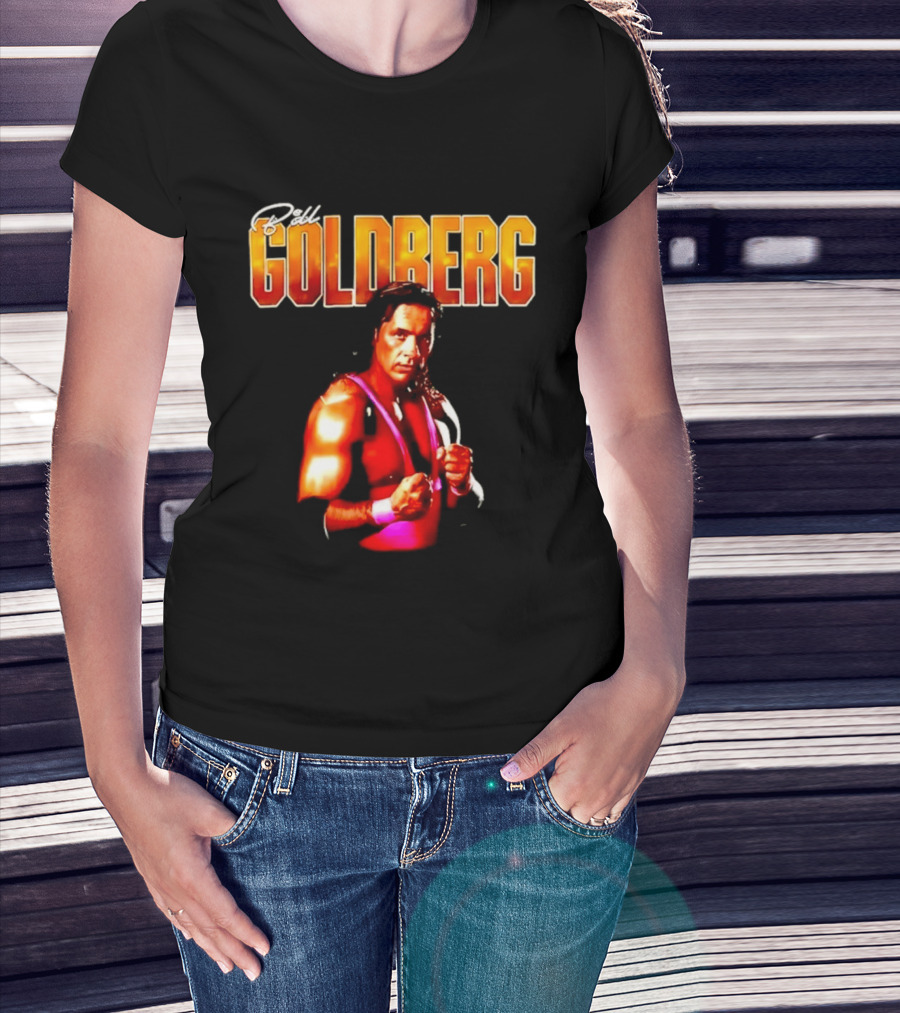 Bill Goldberg Bret Hart Portrait Wrestling Legends T-Shirt