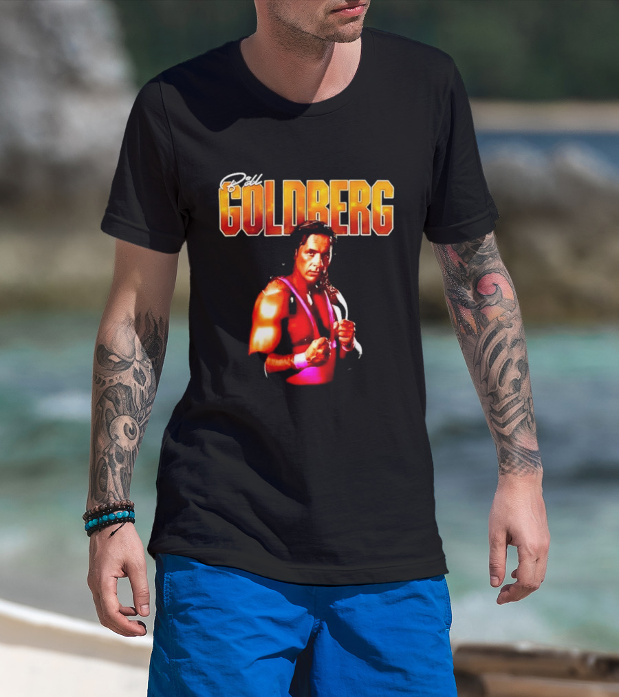Bill Goldberg Bret Hart Portrait Wrestling Legends T-Shirt