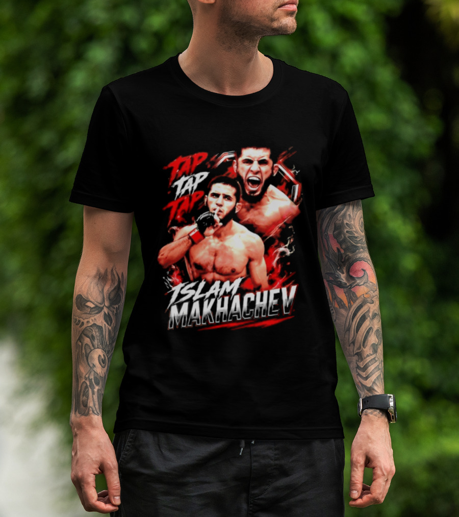 Islam Makhachev Tap Tap Tap UFC MMA Mixed Martial Arts Fighter T-Shirt