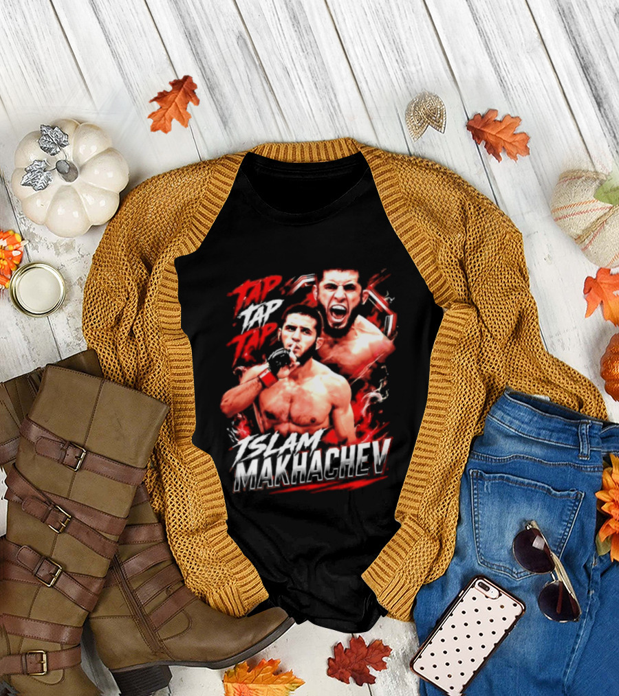 Islam Makhachev Tap Tap Tap UFC MMA Mixed Martial Arts Fighter T-Shirt