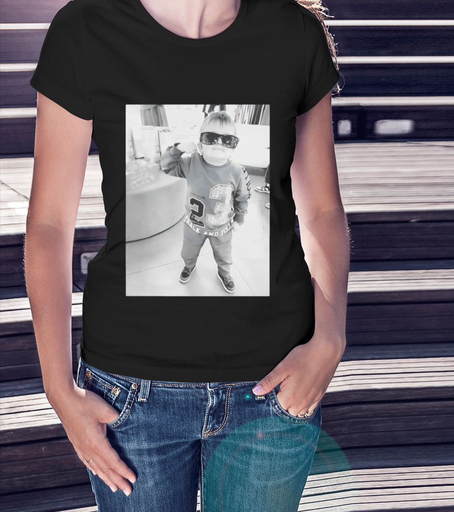 Hasbulla Hasbik Photo 23 Track And Field Black And White T-Shirt