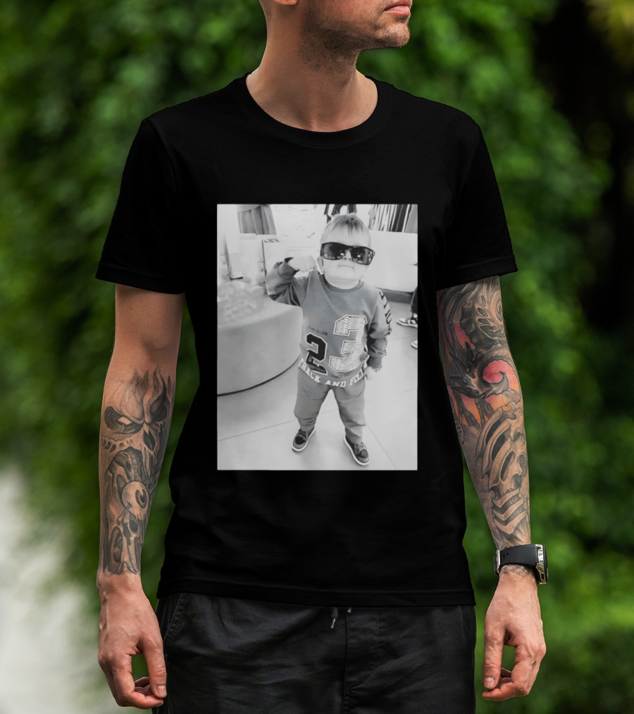 Hasbulla Hasbik Photo 23 Track And Field Black And White T-Shirt
