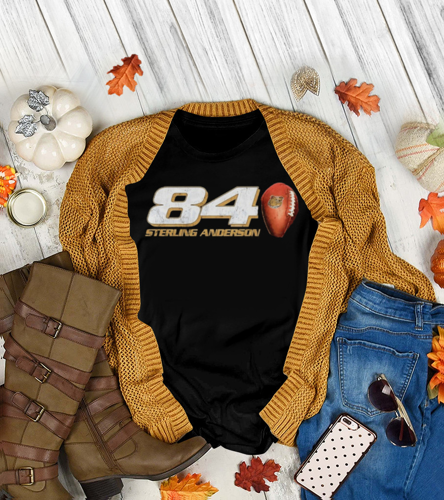 Sterling Anderson 84 Georgia Bulldogs Football T-Shirt