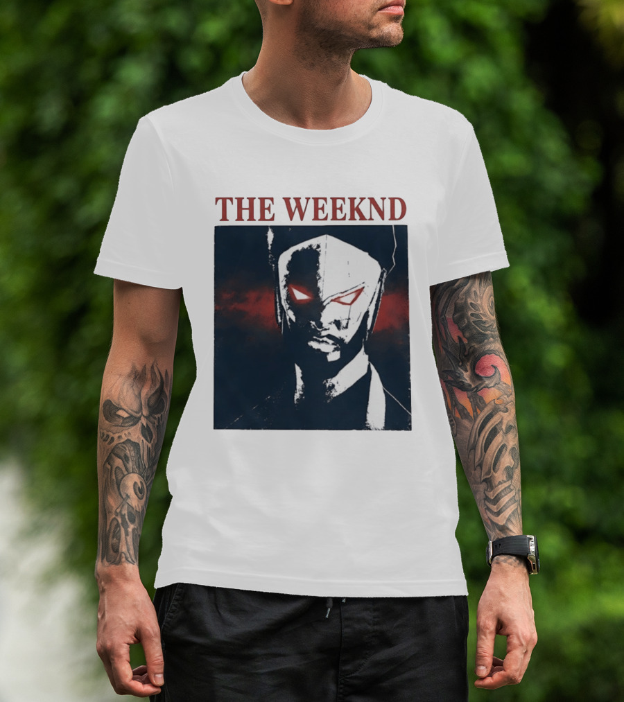 The Weeknd Suda51 Mask Concept Art London August 2026 T-Shirt