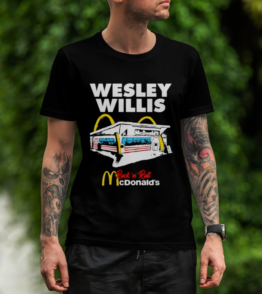 Wesley Willis Rock 'n' Roll McDonald's Vintage Fast Food T-Shirt