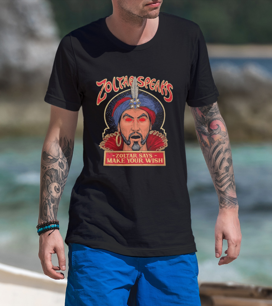 Zoltar Speaks Zoltar Says Make Your Wish Fortune Teller T-Shirt