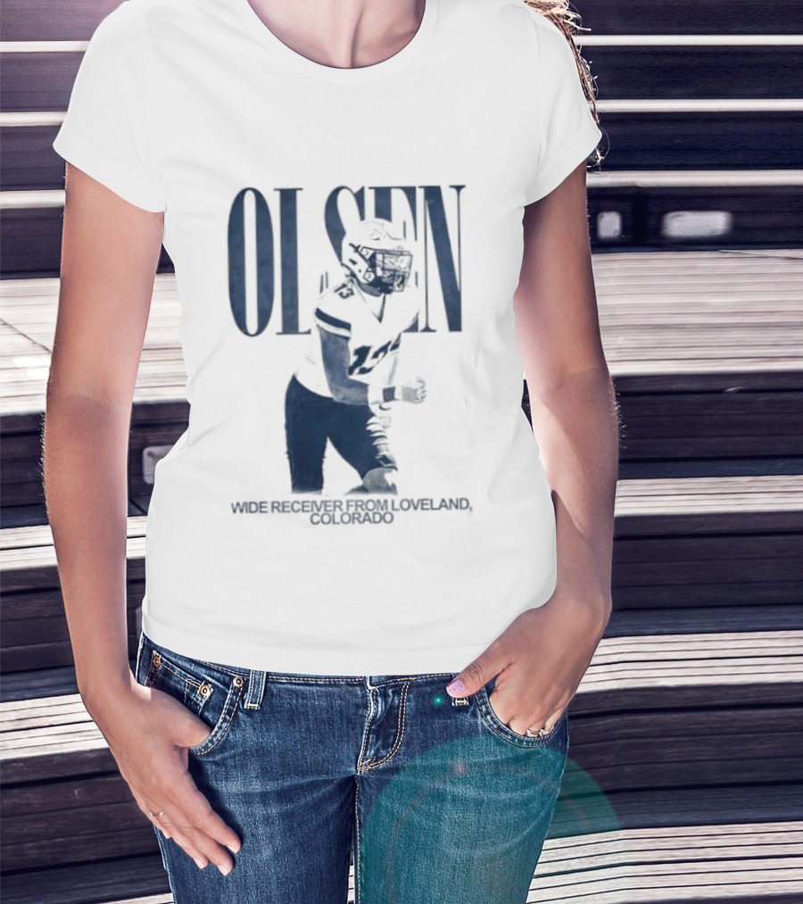 Olsen Wide Receiver Loveland Colorado Player Football T-Shirt