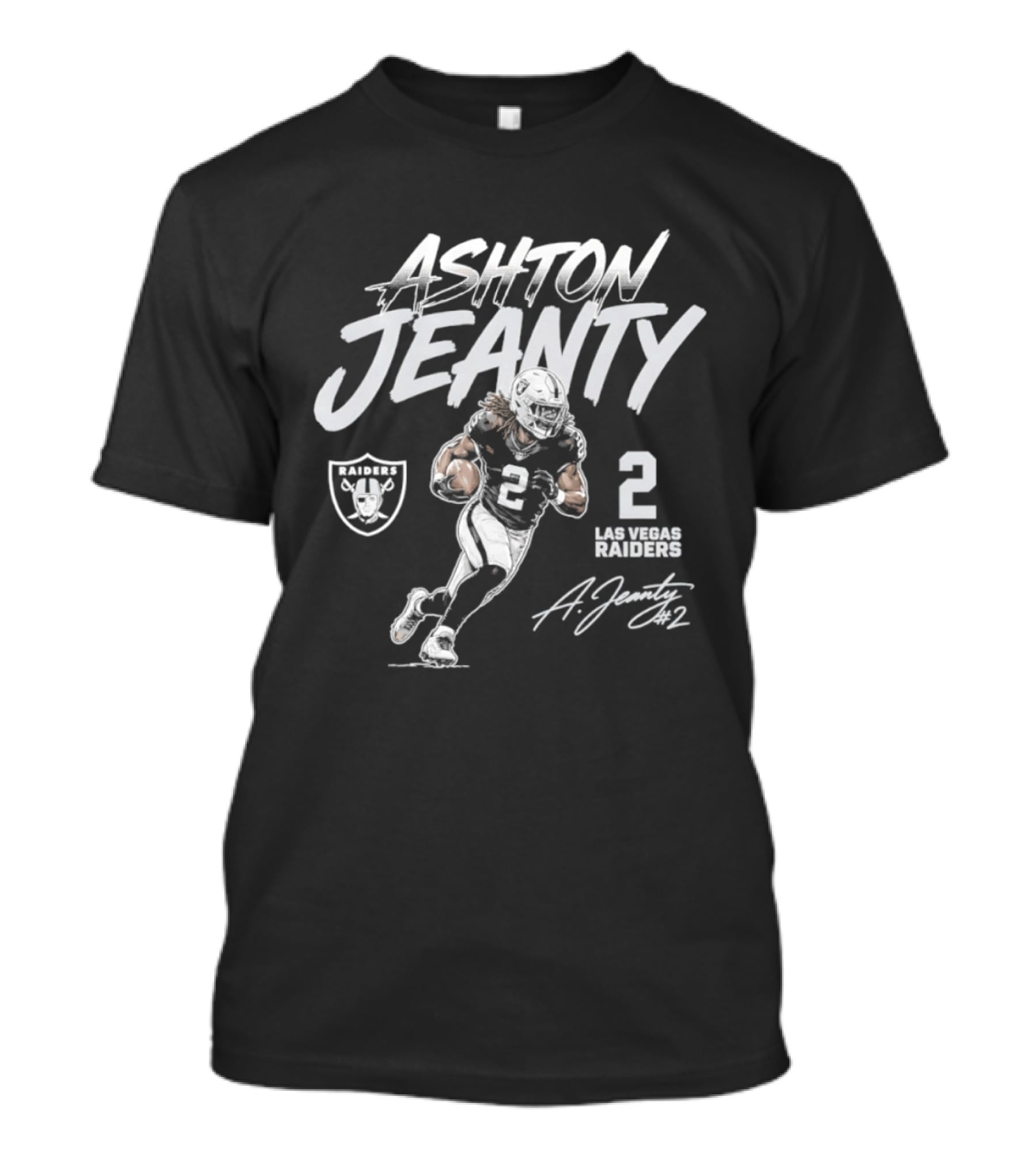 Ashton Jeanty 2 Las Vegas Raiders Signature Pose 2026 T-Shirt