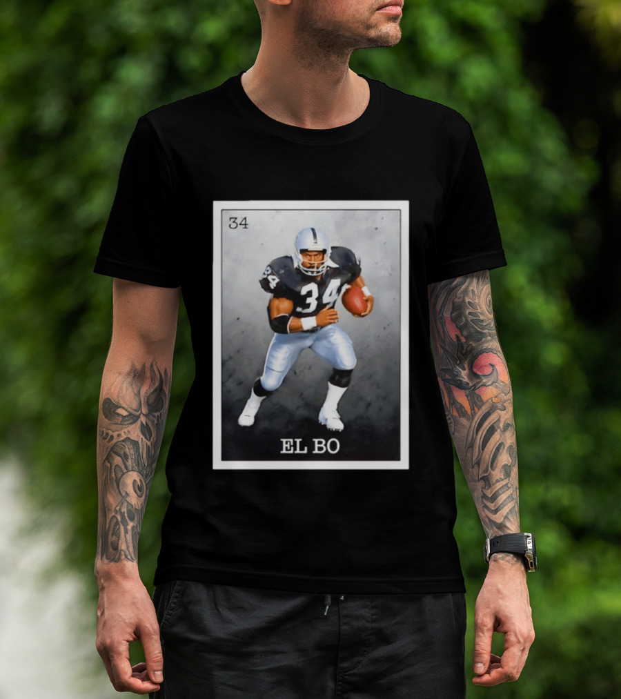 Las Vegas Raiders Football 34 EL BO Jackson T-Shirt