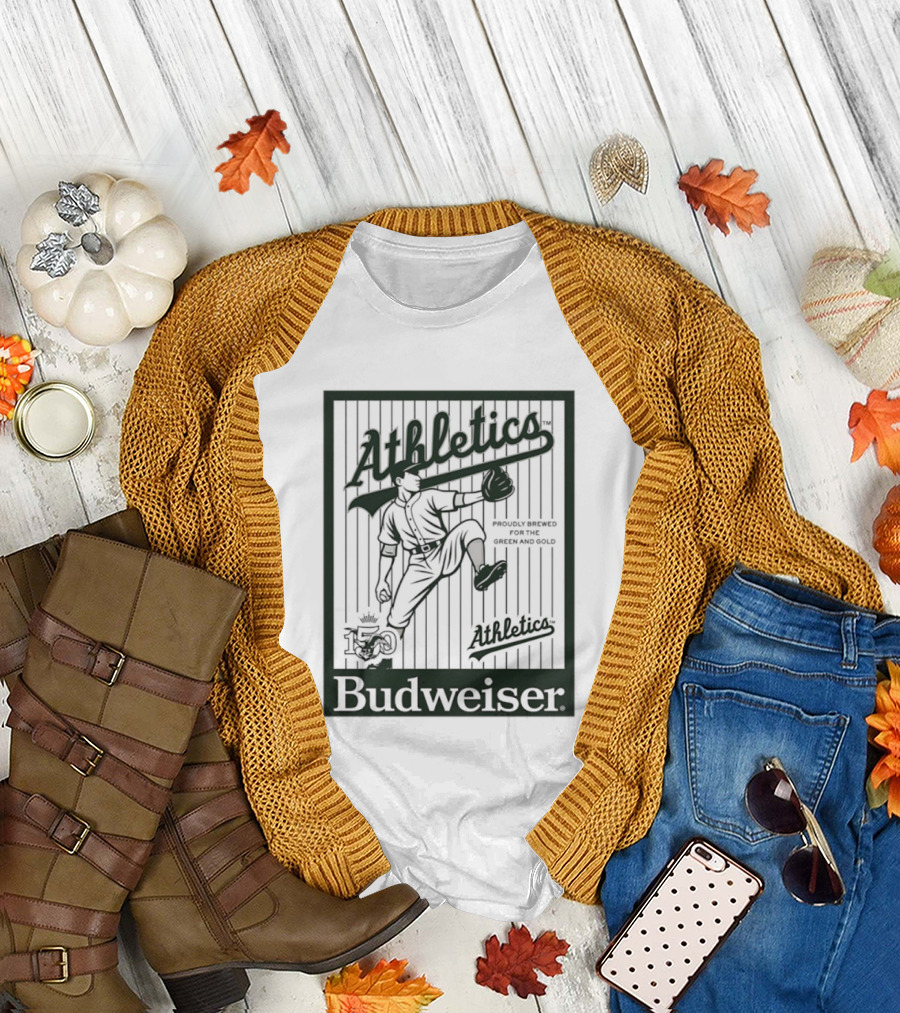 Athletics Baseball Budweiser 150 Years Celebration T-Shirt