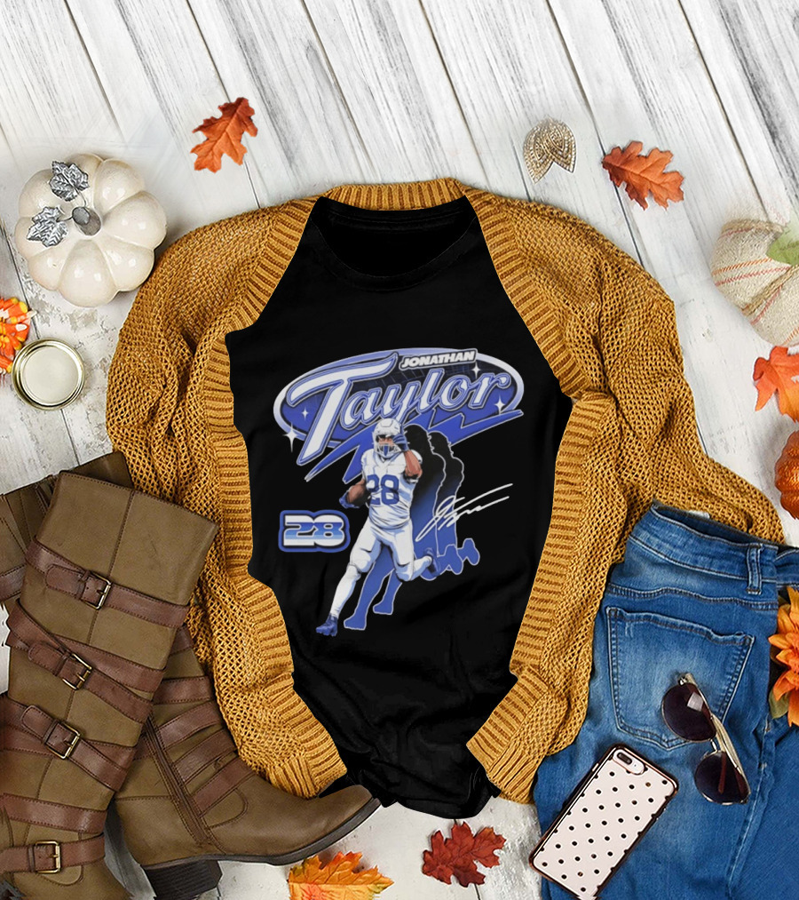 Jonathan Taylor 28 Indianapolis Colts Future Running Back T-Shirt