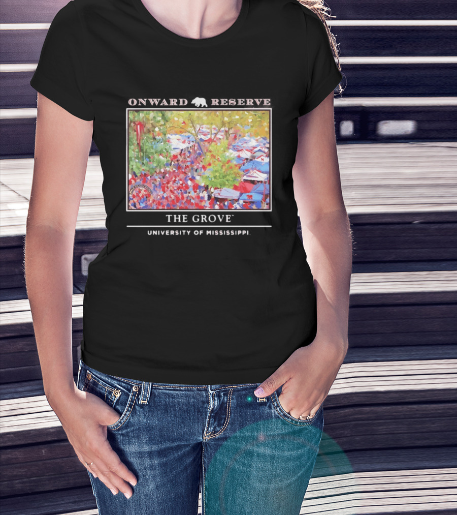 Onward Reserve The Grove University Of Mississippi Tailgate Scene T-Shirt