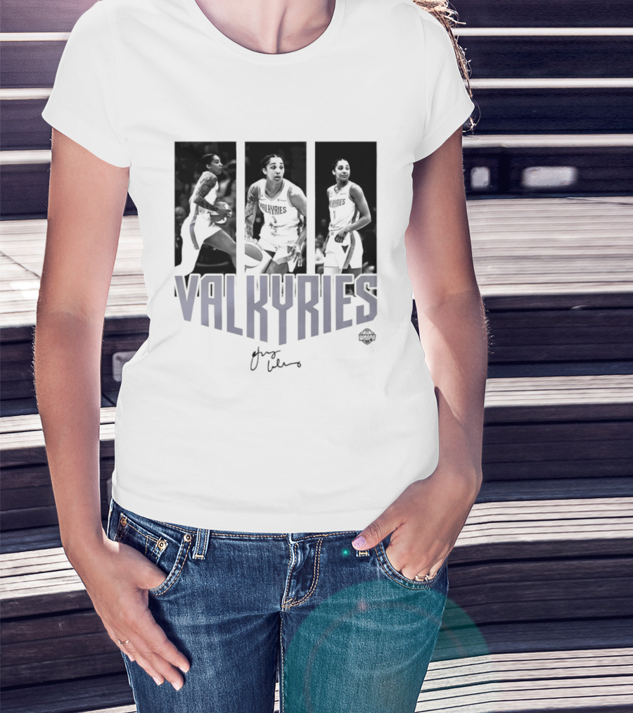 Valkyries Gabby Williams Signature WNBA Player Collage T-Shirt