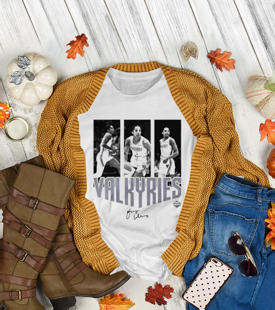 Valkyries Gabby Williams Signature WNBA Player Collage T-Shirt