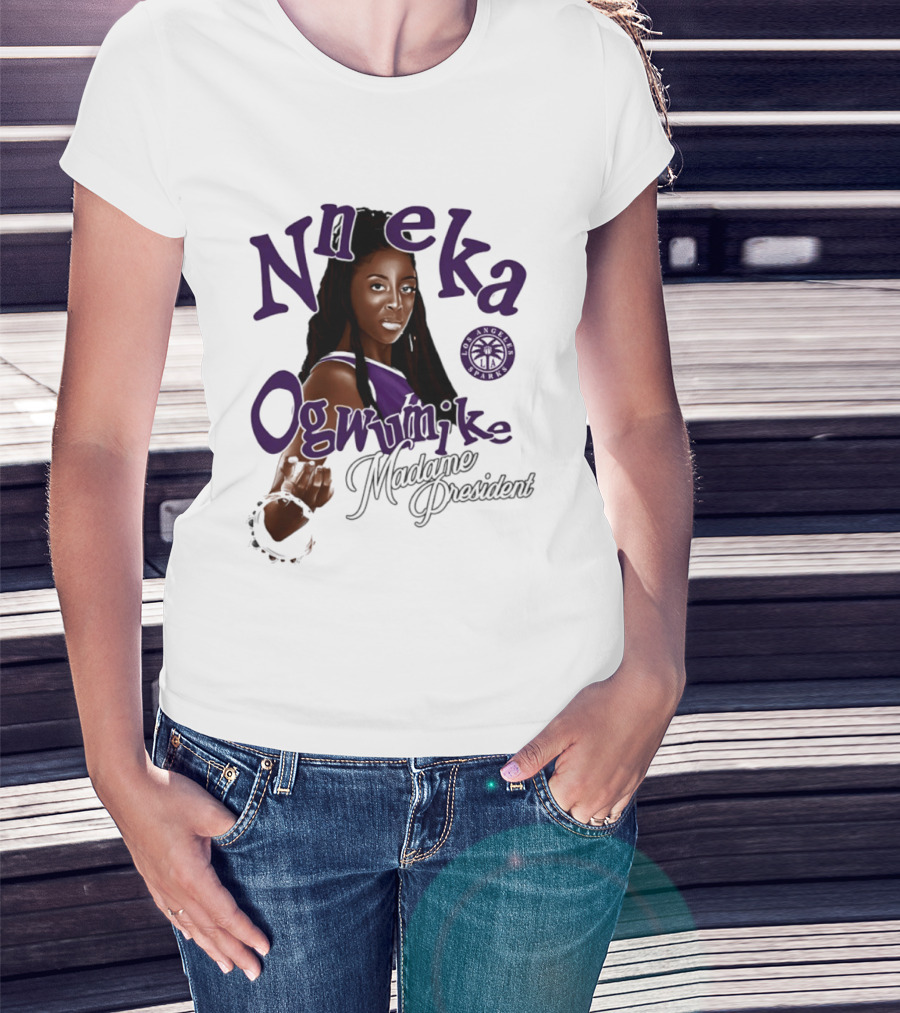 Nneka Ogwumike Madame President Los Angeles Sparks T-Shirt