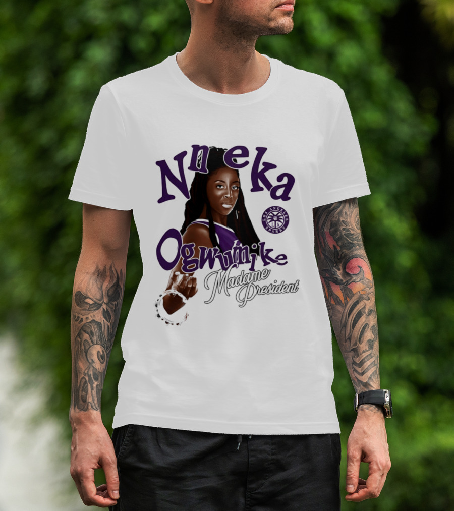 Nneka Ogwumike Madame President Los Angeles Sparks T-Shirt