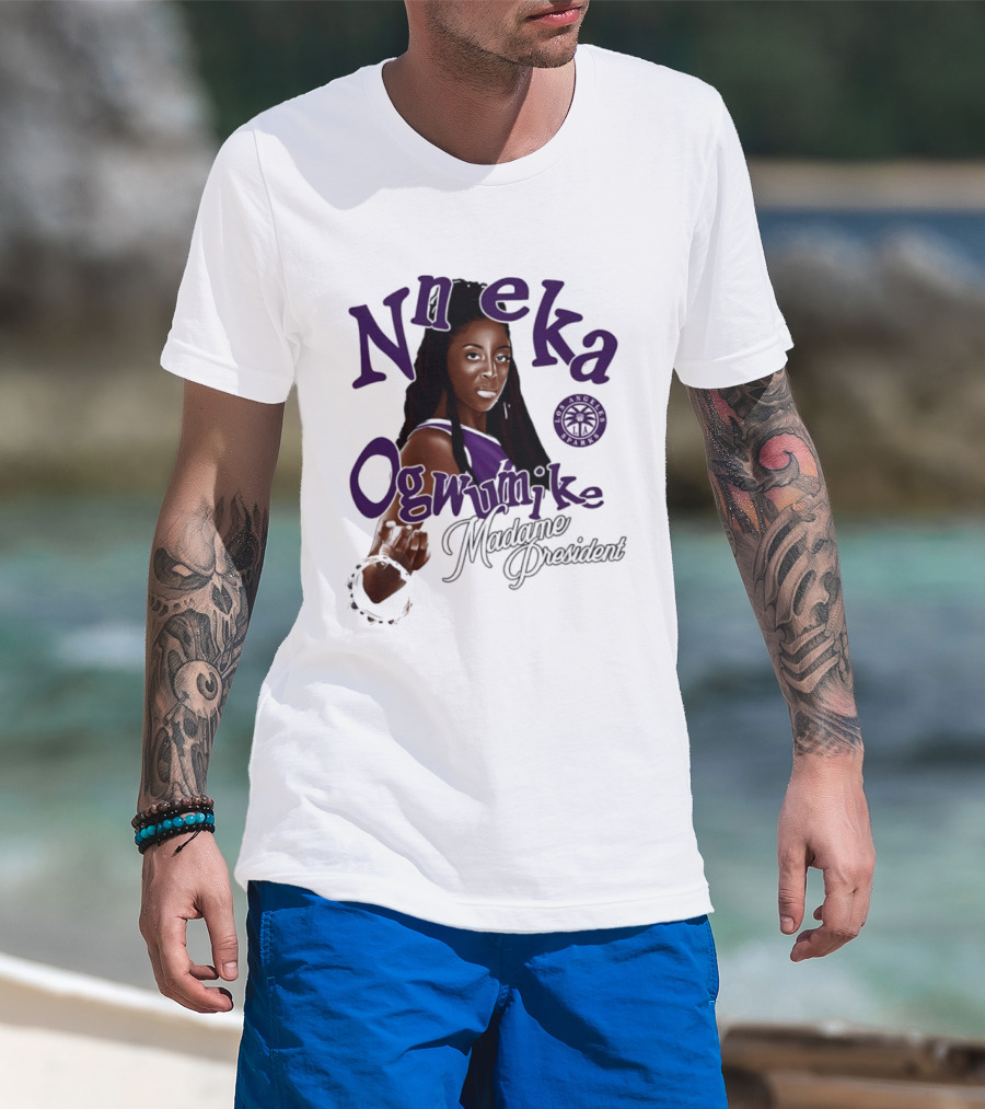 Nneka Ogwumike Madame President Los Angeles Sparks T-Shirt