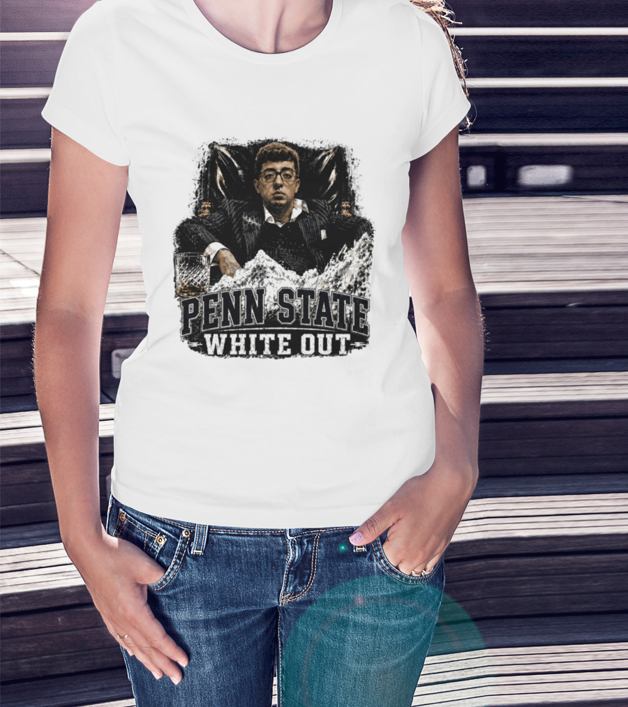 Penn State White Out Pablo Pledge Escobar Mountain Scene T-Shirt