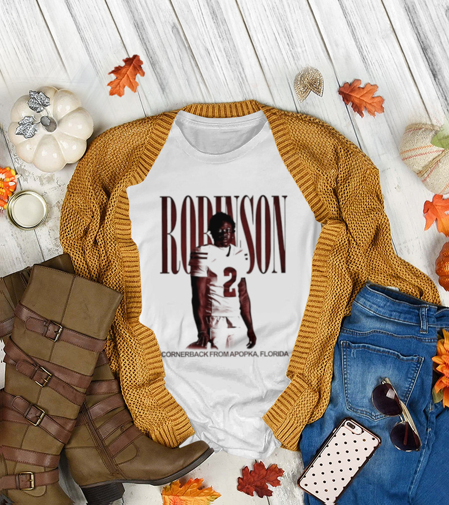 Robinson Football Cornerback From Apopka Florida T-Shirt